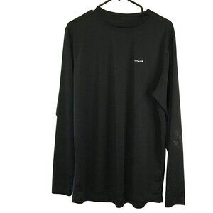 Carhartt Men's Long Sleeve Base Layer 100% Polyester Crew Tee Size XL in Black